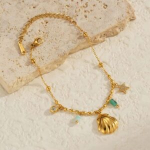 18k Star Shell Bracelet