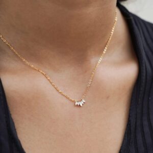 Crown Zircon Pendant