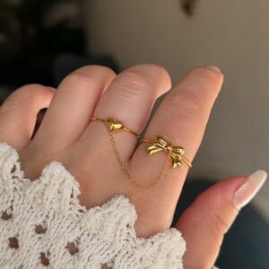 18K TWO RING SET