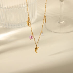 18K DOLPHIN CHARM NECKLACE