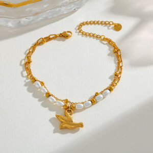 LOVEBIRD PEARL DUO BRACELET