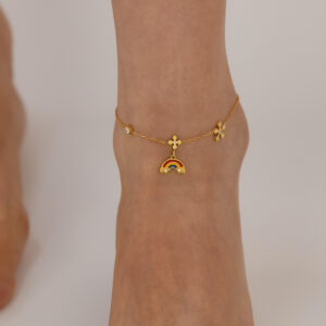 18K PRISM ANKLET