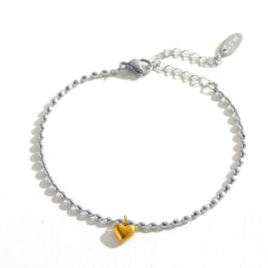 201 SS HEART SHAPE BRACELET
