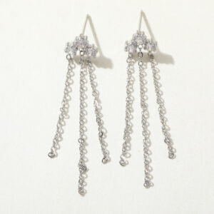 18K SILVER DANGLE EARRINGS