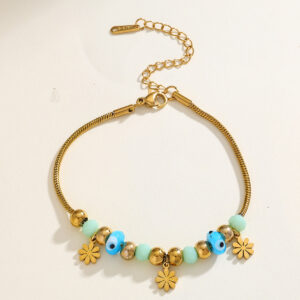 PVD GOLD PLATED CHARM BRACELET
