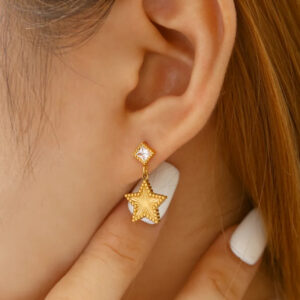 18k mini zircon hoops