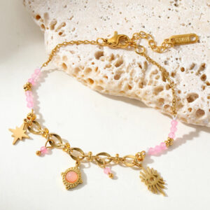 18k pretty pink bracelet