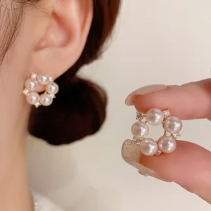 Pearl and Diamond Studs
