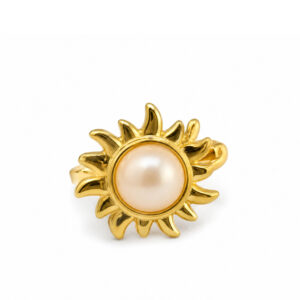 GOLDEN PEARL RING