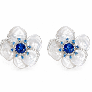 18k 3D FLORAL STUDS